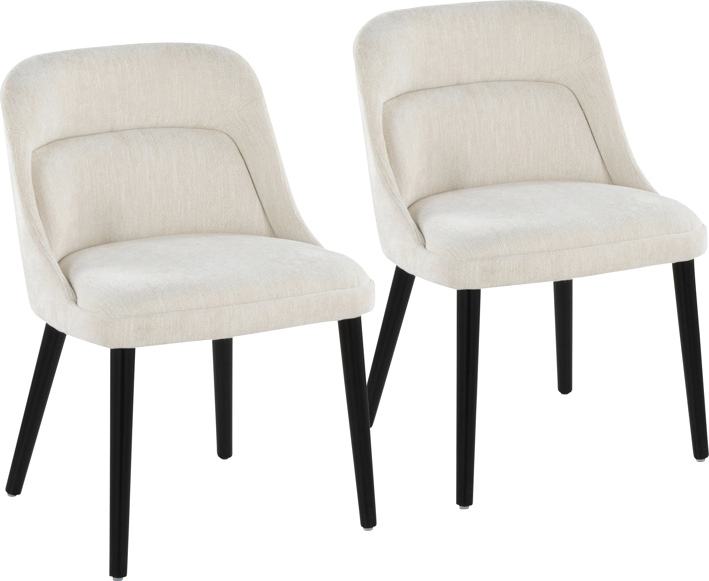 Zifra Cream Side Chair, Set of 2 - Thumbnail - Image 1
