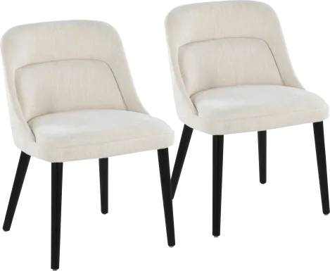 Zifra Cream Side Chair, Set of 2