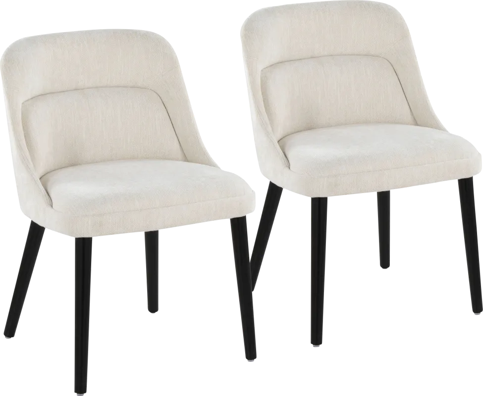 Zifra Cream Side Chair, Set of 2