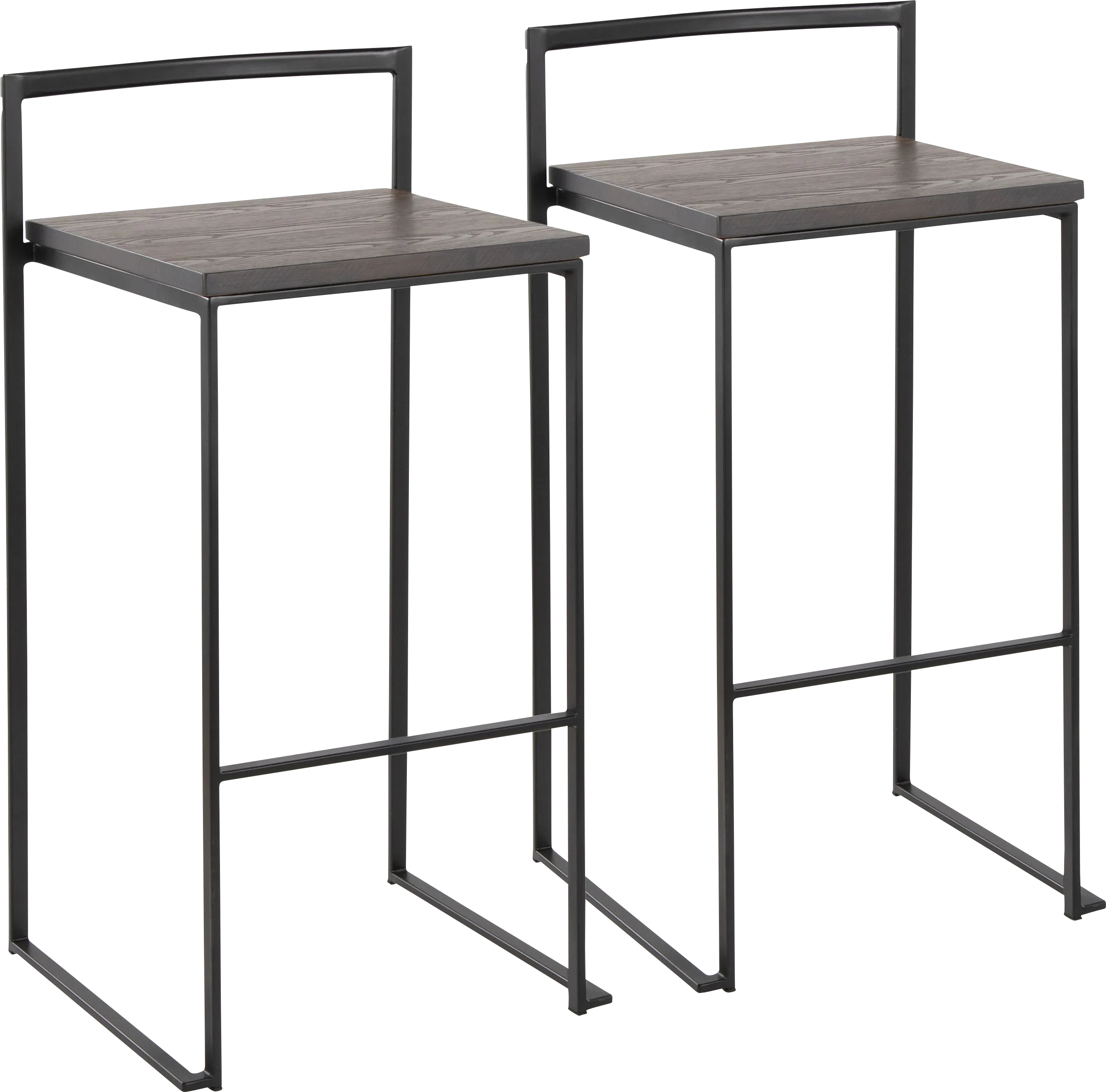 Barda Espresso Barstool, Set of 2 - Thumbnail - Image 1