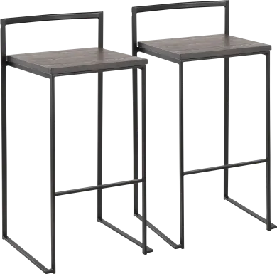 Barda Espresso Barstool, Set of 2