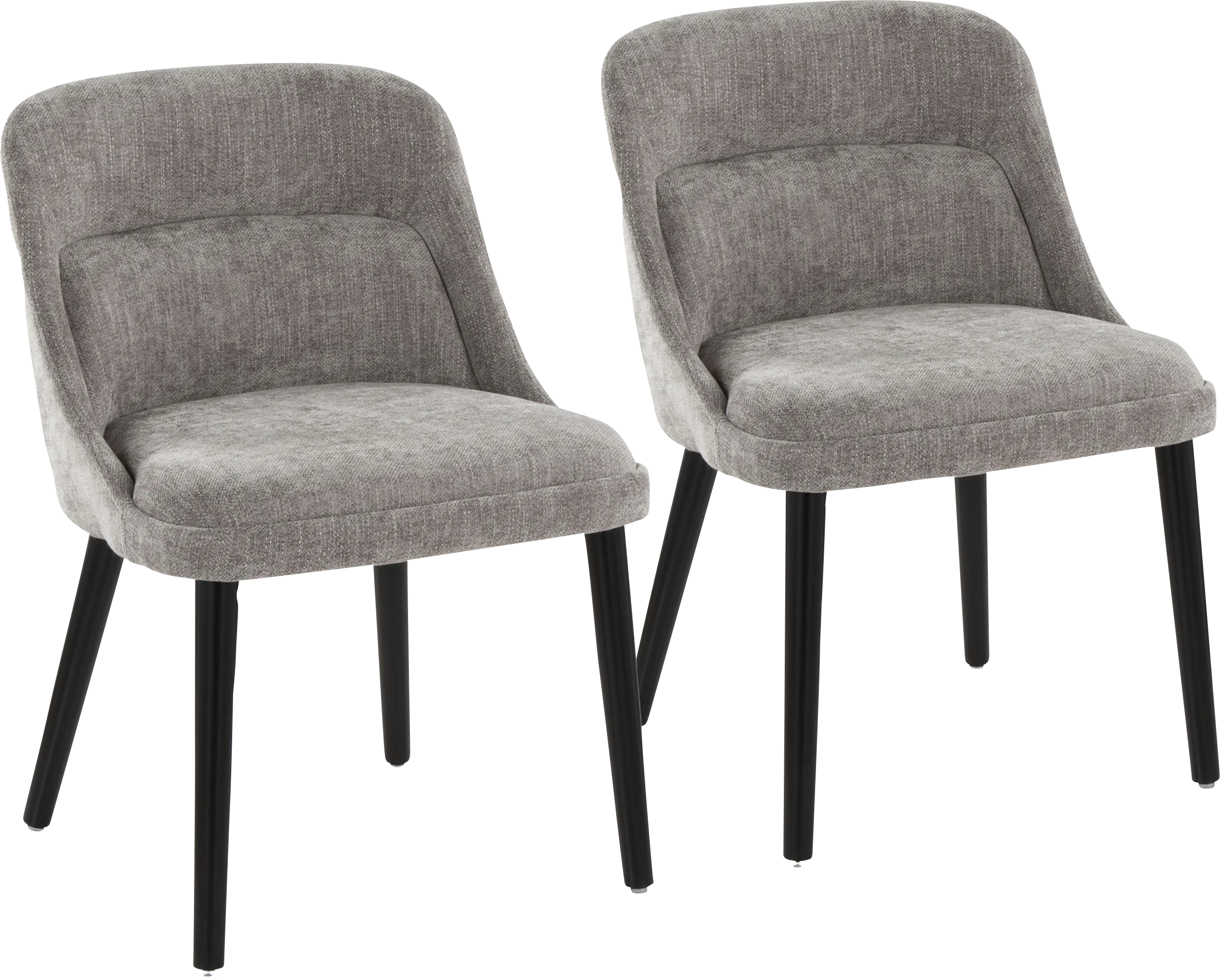 Zifra Gray Side Chair, Set of 2 - Thumbnail - Image 1