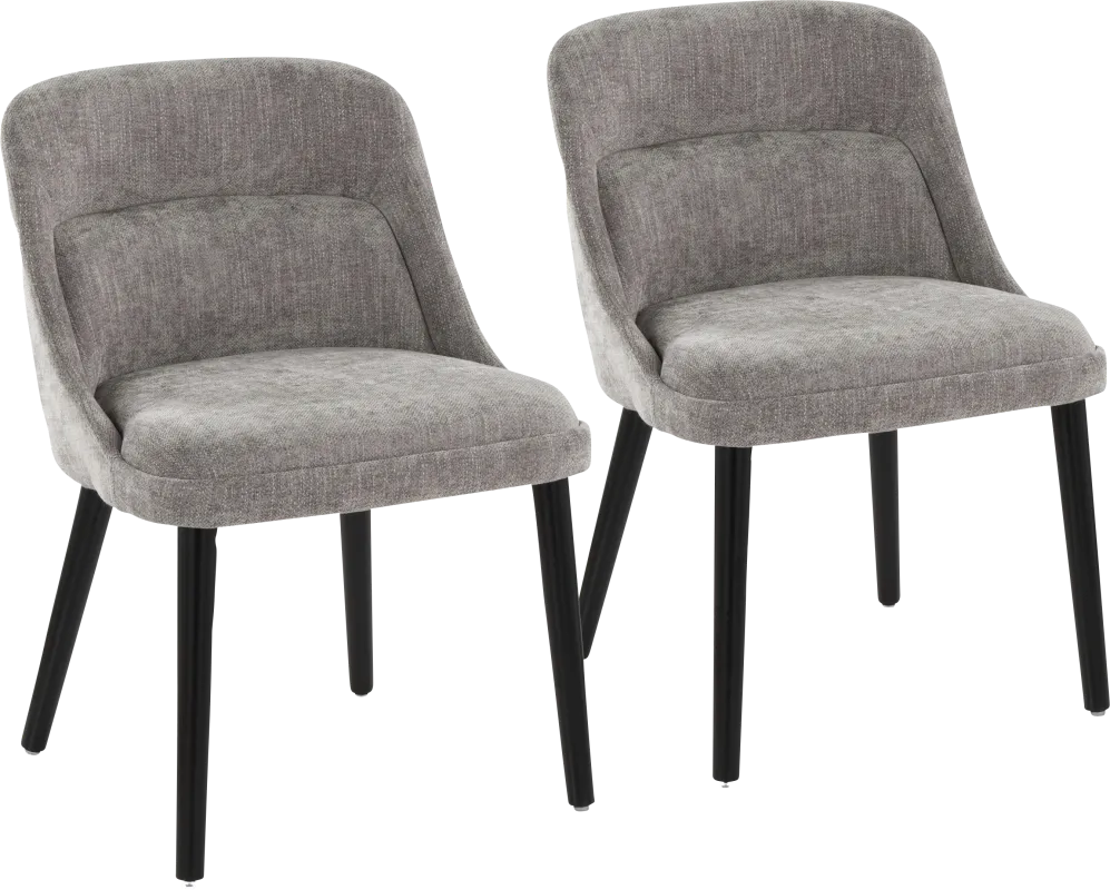 Zifra Gray Side Chair, Set of 2