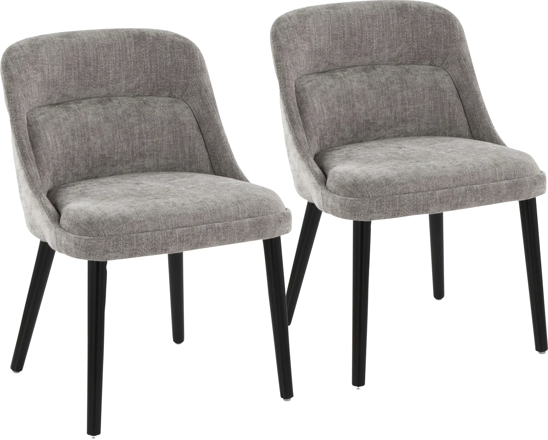 Zifra Gray Side Chair, Set of 2 - Image 1