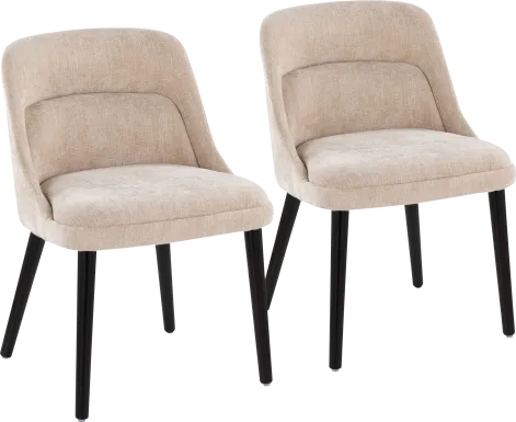 Zifra Tan Side Chair, Set of 2