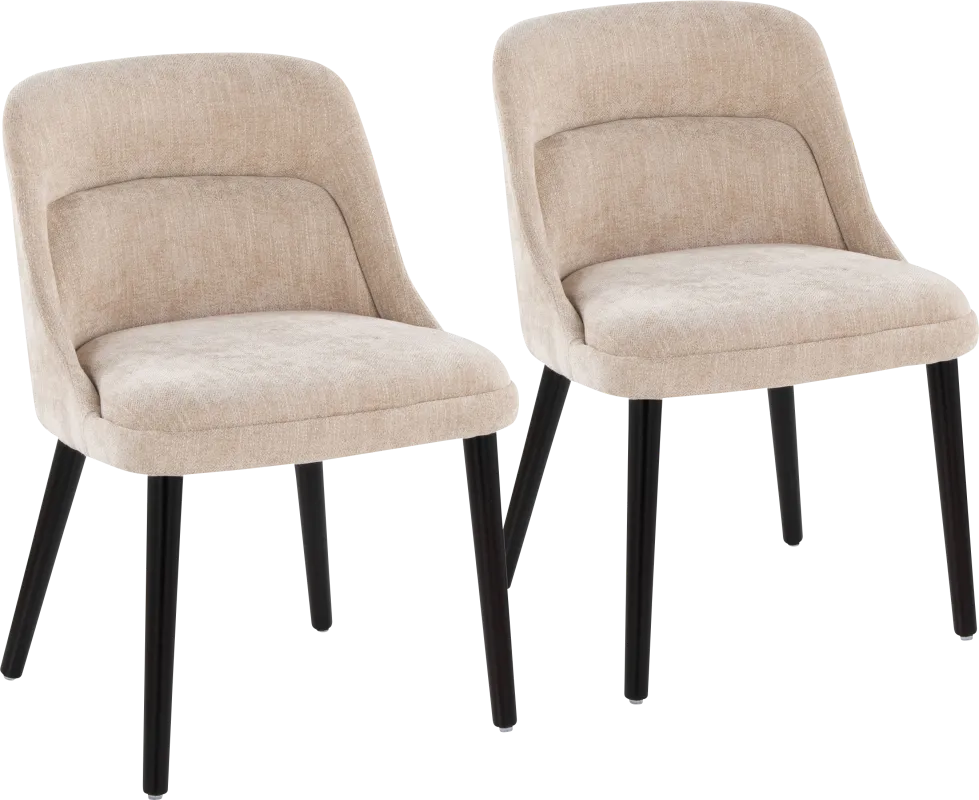 Zifra Tan Side Chair, Set of 2