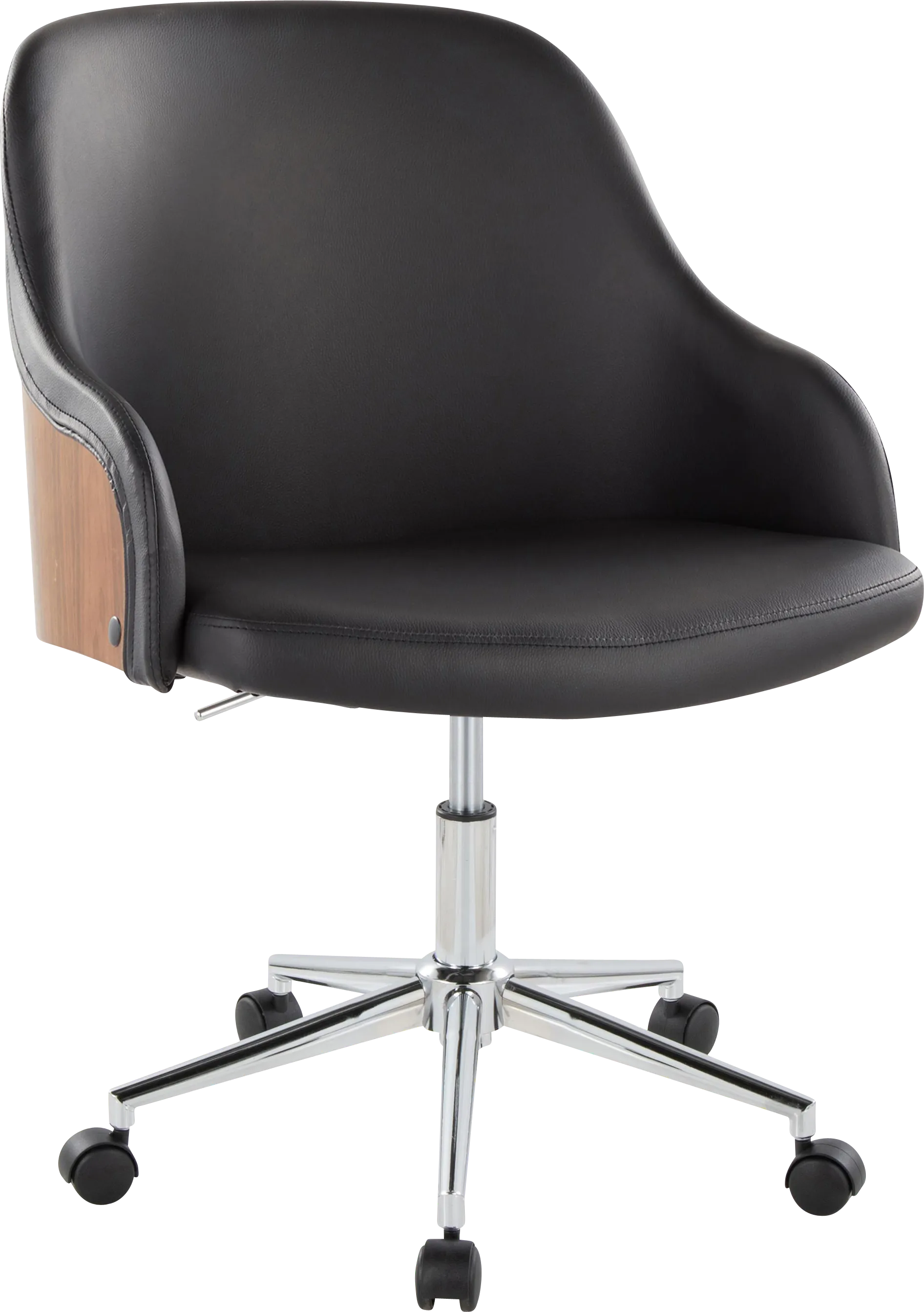 Bryta V Black Desk Chair - Thumbnail - Image 1