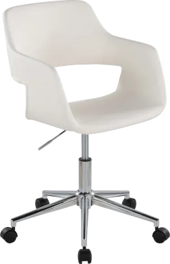 Whisp III White Desk Chair