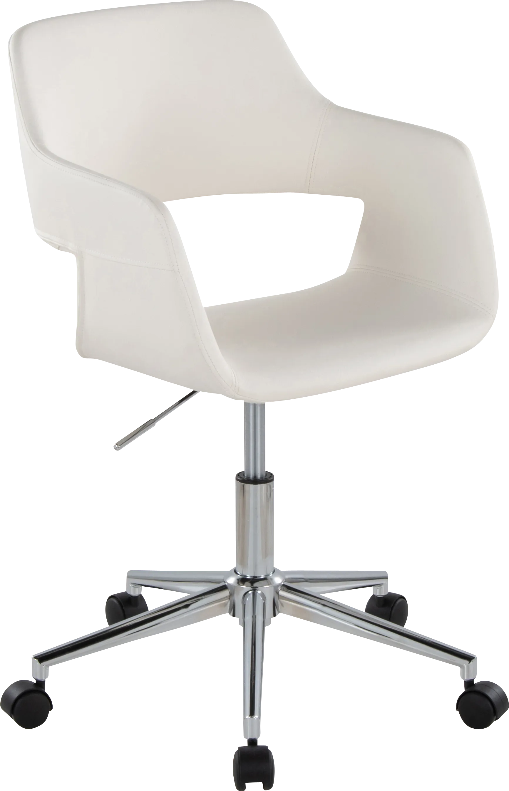 Whisp III White Desk Chair - Image 1