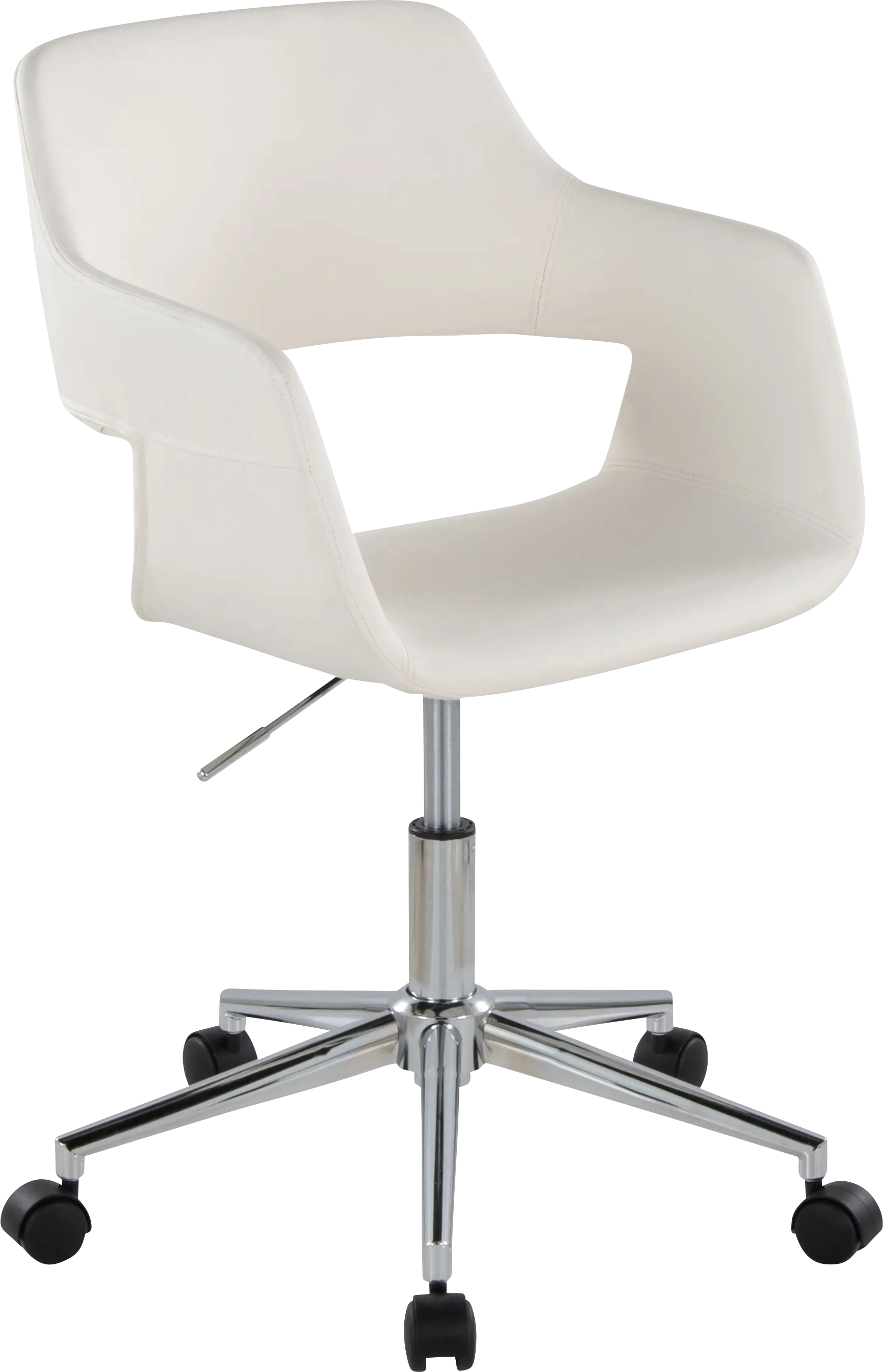 Whisp III White Desk Chair