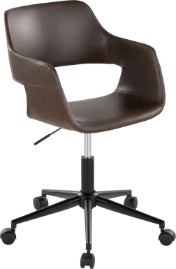 Whisp II Dark Brown Desk Chair
