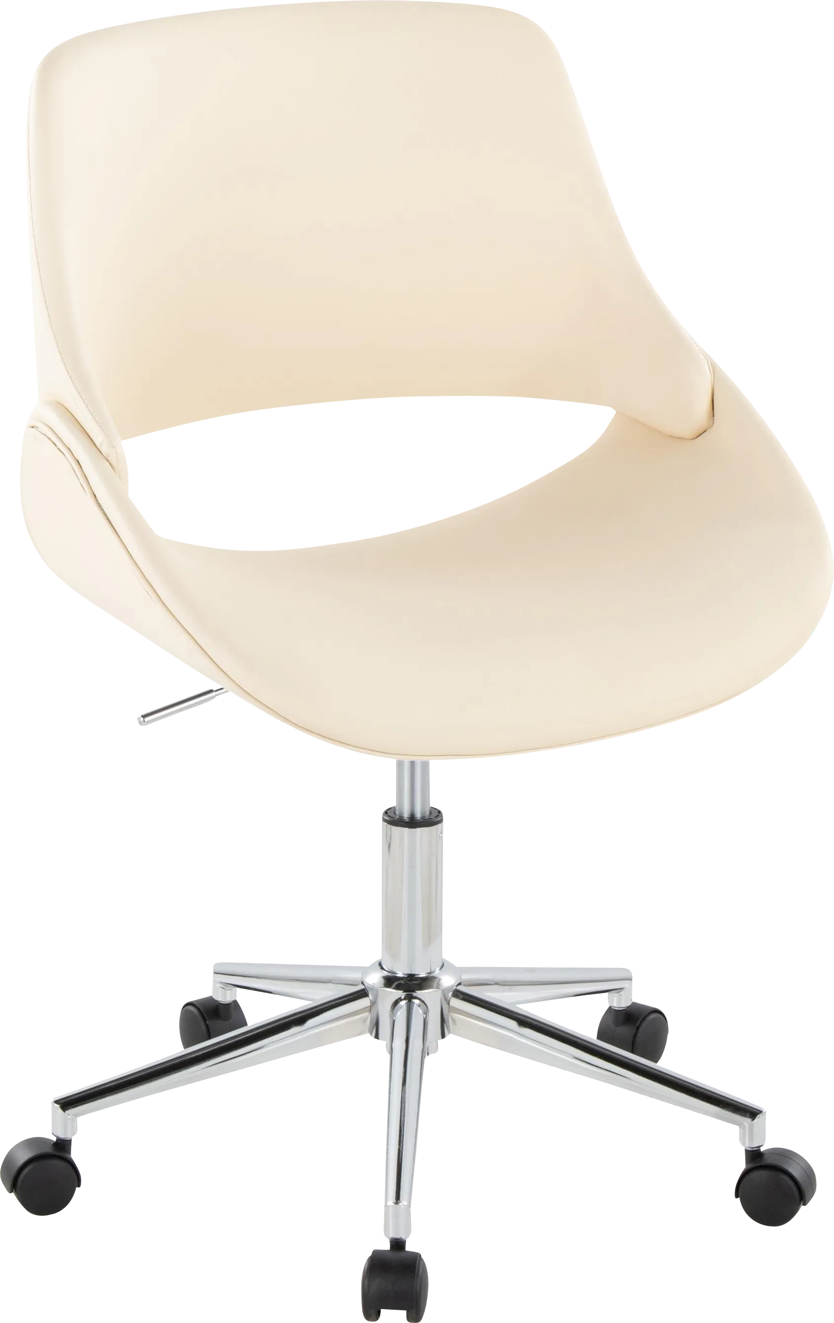 Halma III Cream Desk Chair - Image 1