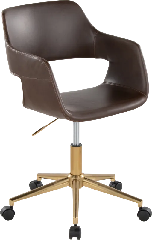 Whisp I Dark Brown Desk Chair