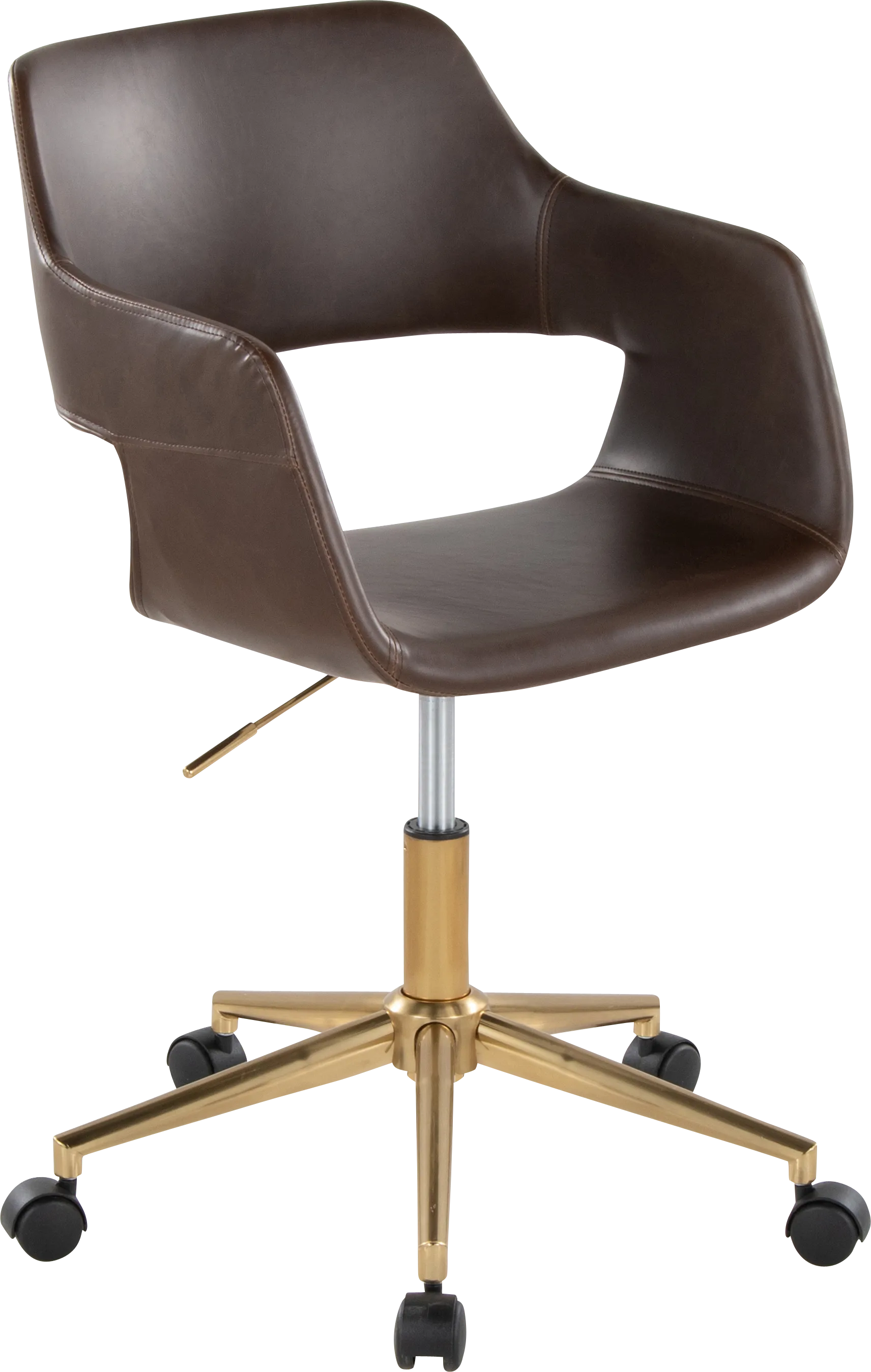 Whisp I Dark Brown Desk Chair - Image 1