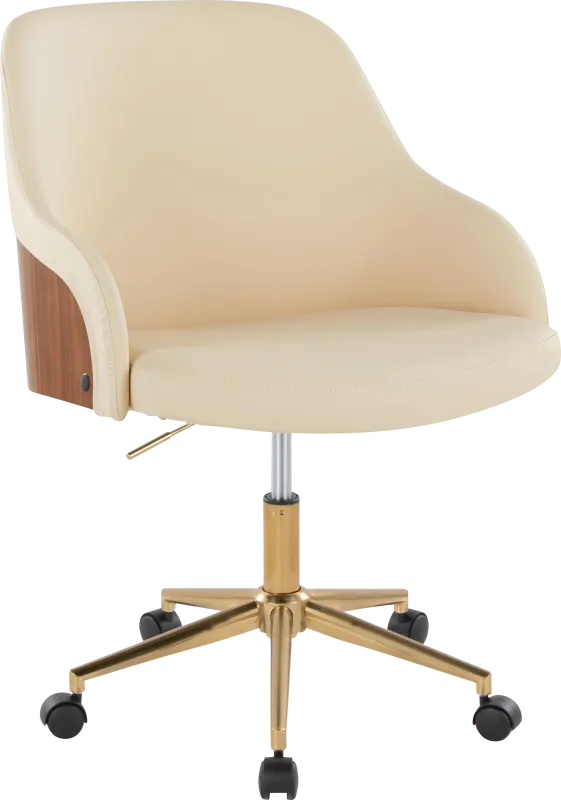 Bryta VI Cream Desk Chair