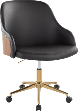 Bryta VI Black Desk Chair