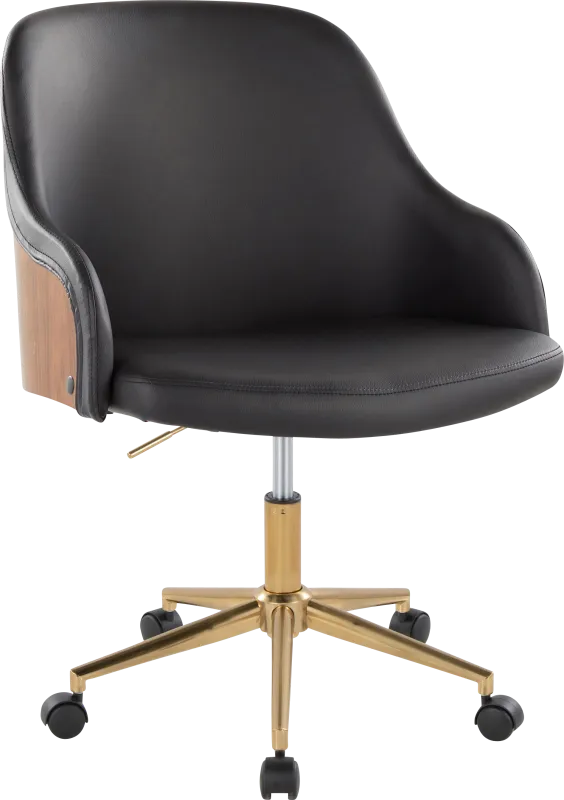 Bryta VI Black Desk Chair