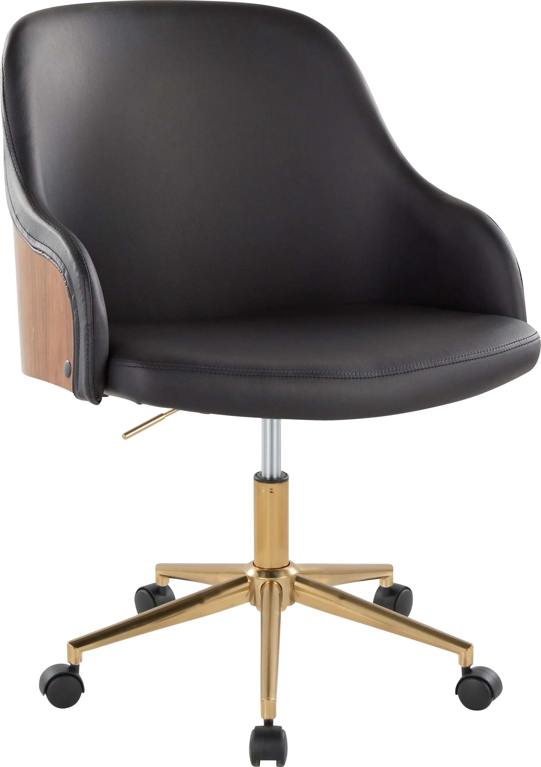 Bryta VI Black Desk Chair - Image 1