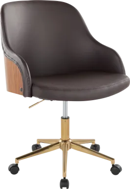 Bryta VI Brown Desk Chair
