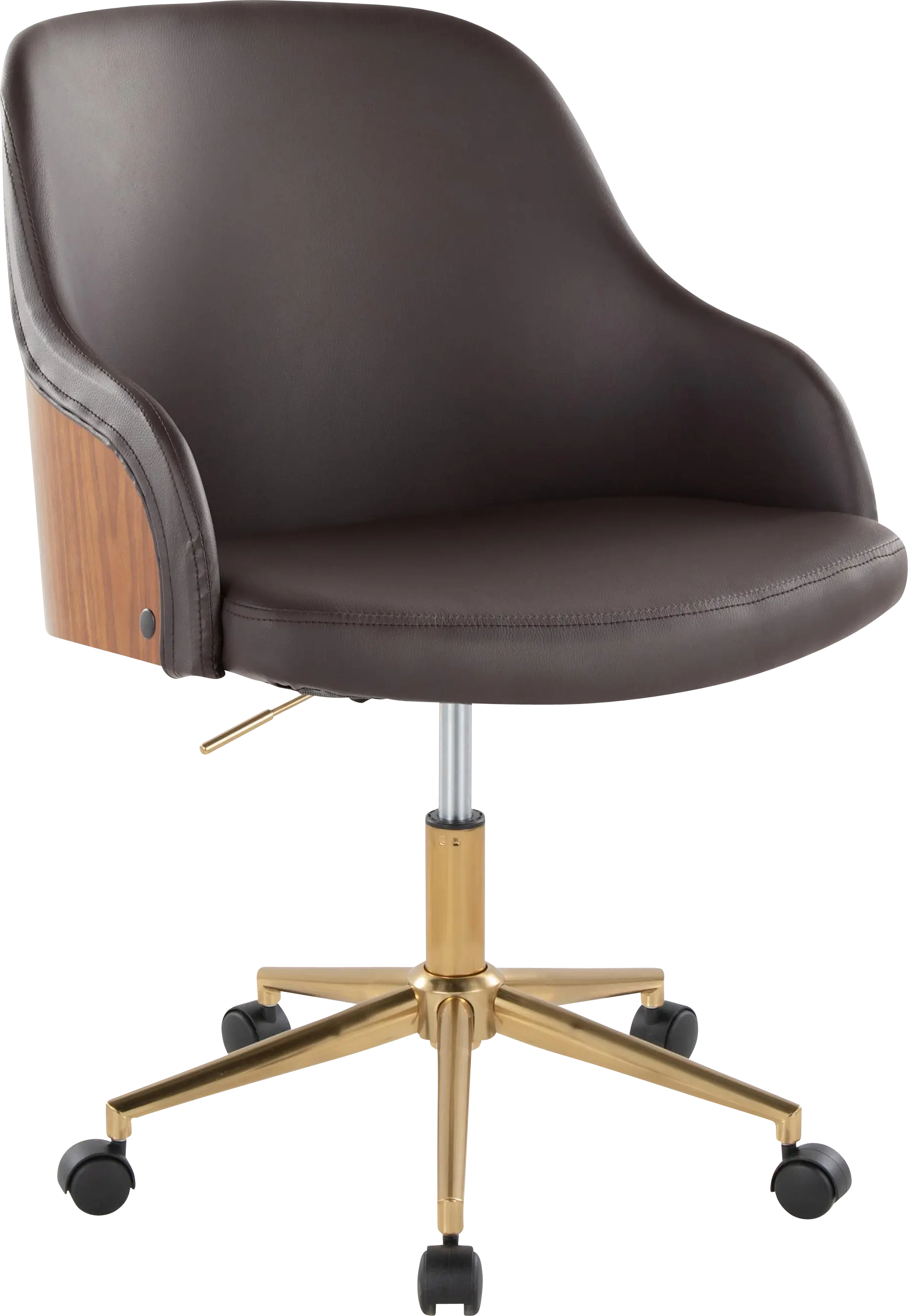 Bryta VI Brown Desk Chair
