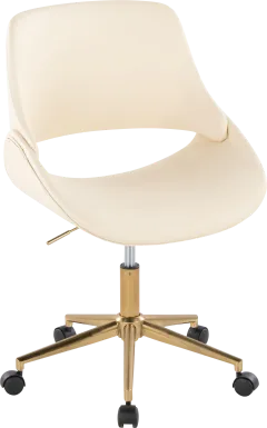 Halma II Cream Desk Chair