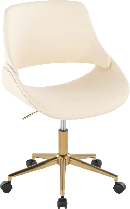 Halma II Cream Desk Chair