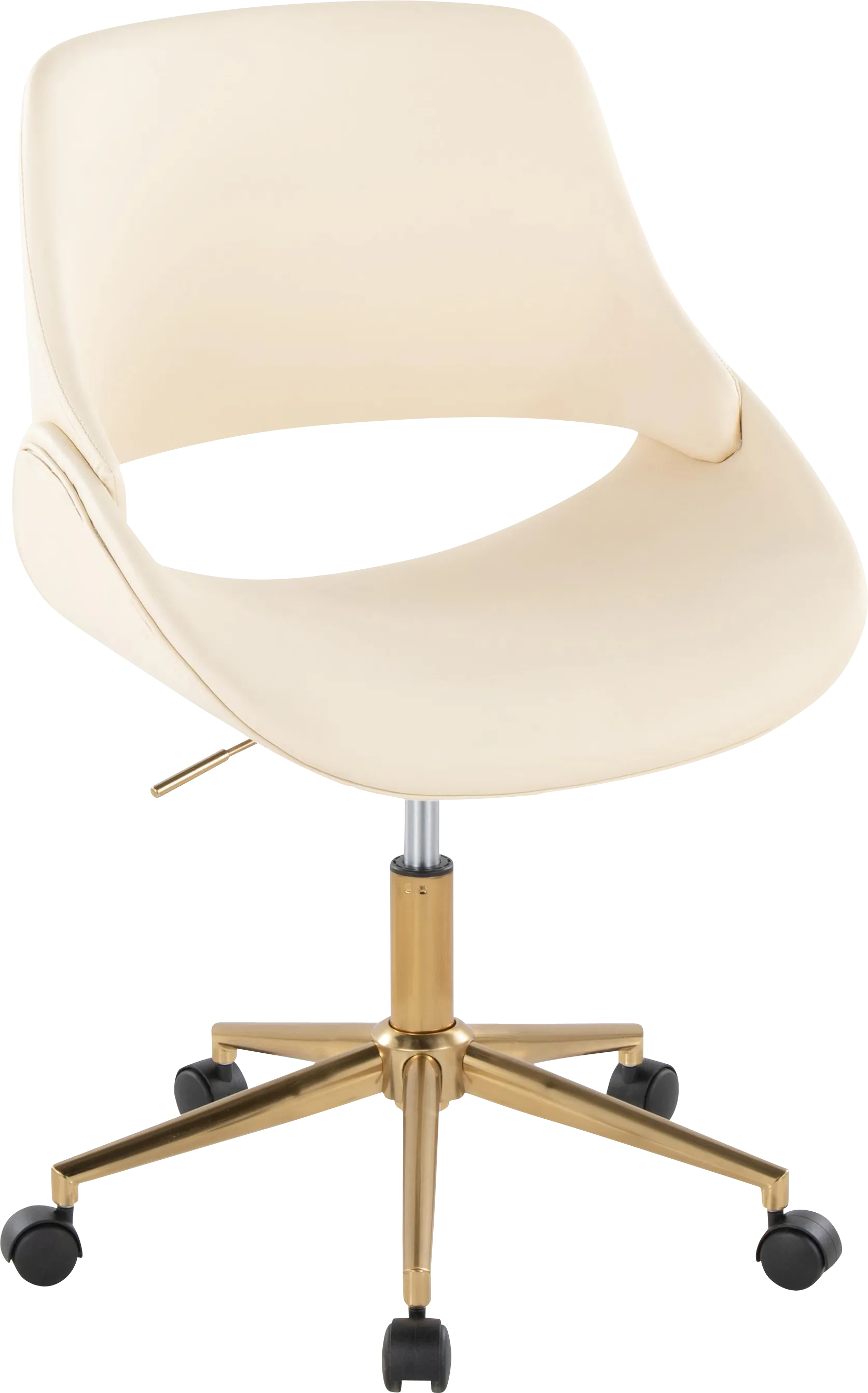 Halma II Cream Desk Chair - Image 1