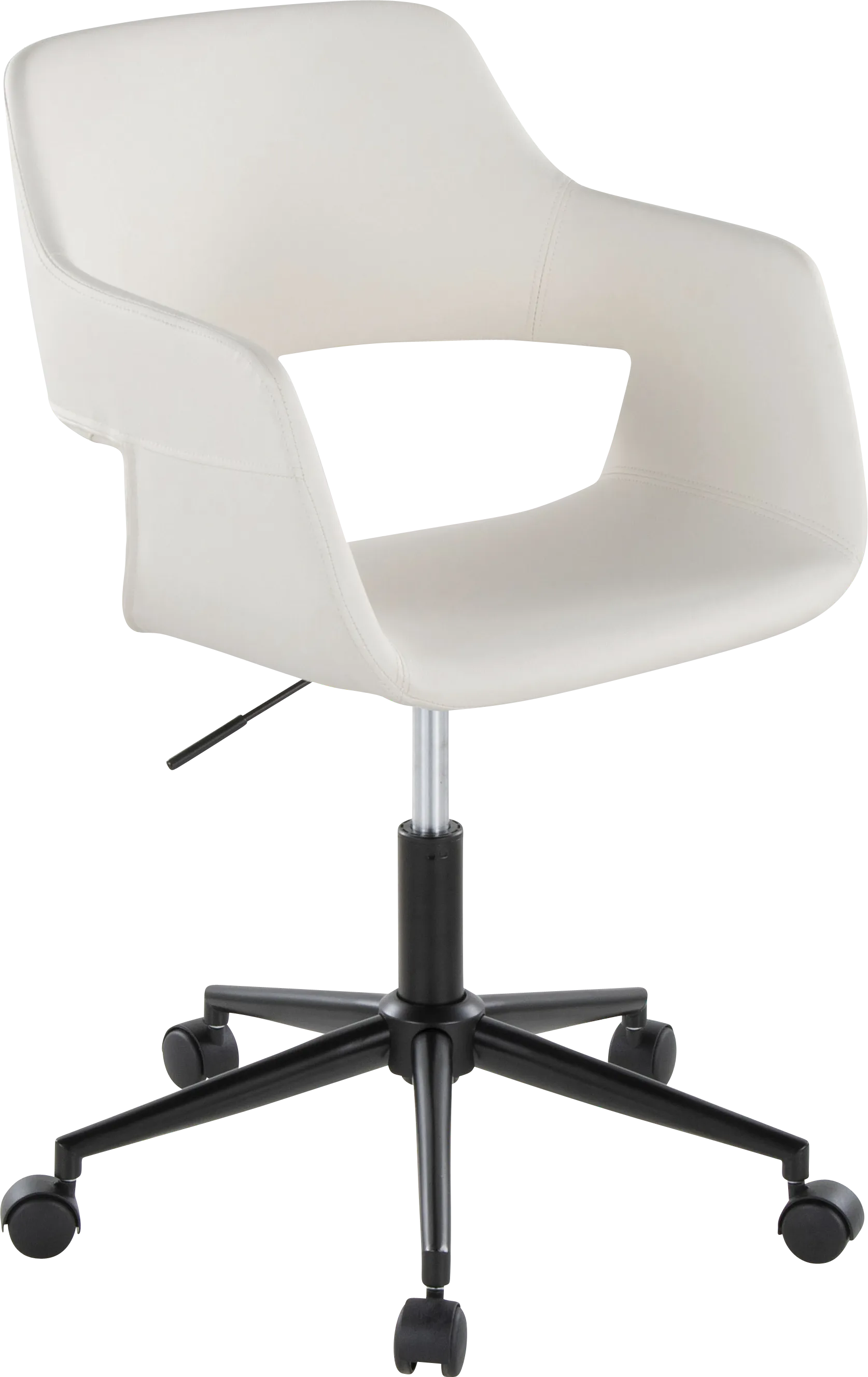 Whisp II White Desk Chair - Thumbnail - Image 1