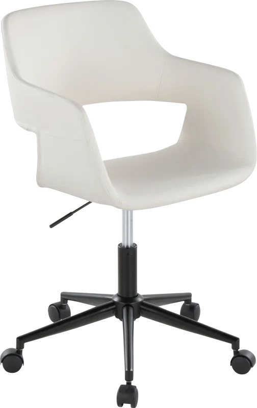 Whisp II White Desk Chair