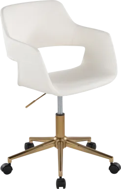 Whisp I White Desk Chair