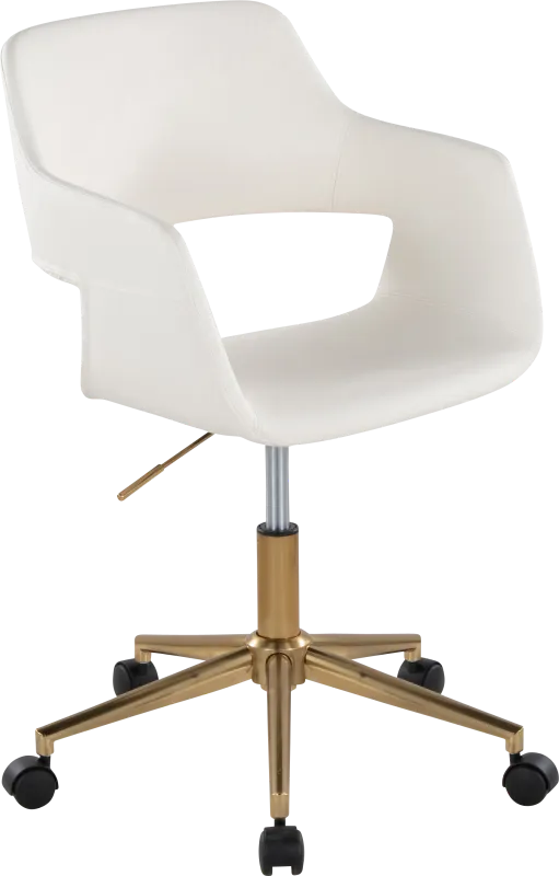 Whisp I White Desk Chair