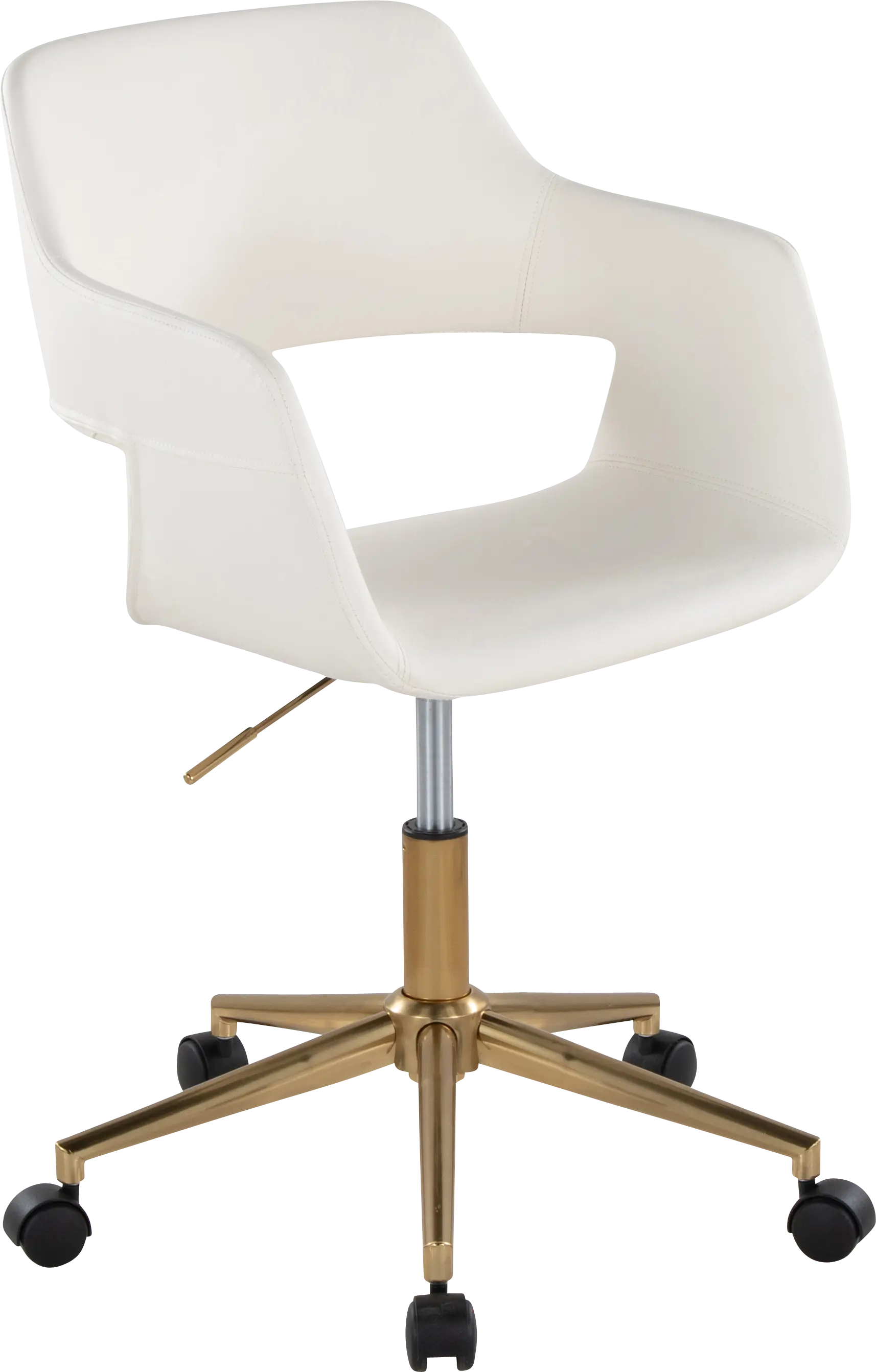 Whisp I White Desk Chair