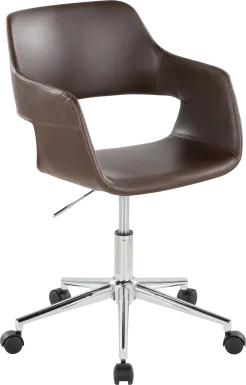 Whisp III Dark Brown Desk Chair