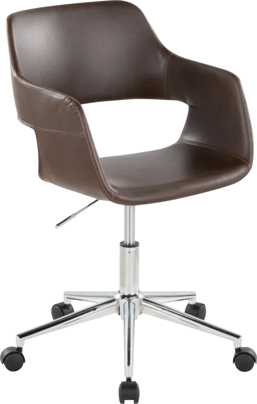 Whisp III Dark Brown Desk Chair