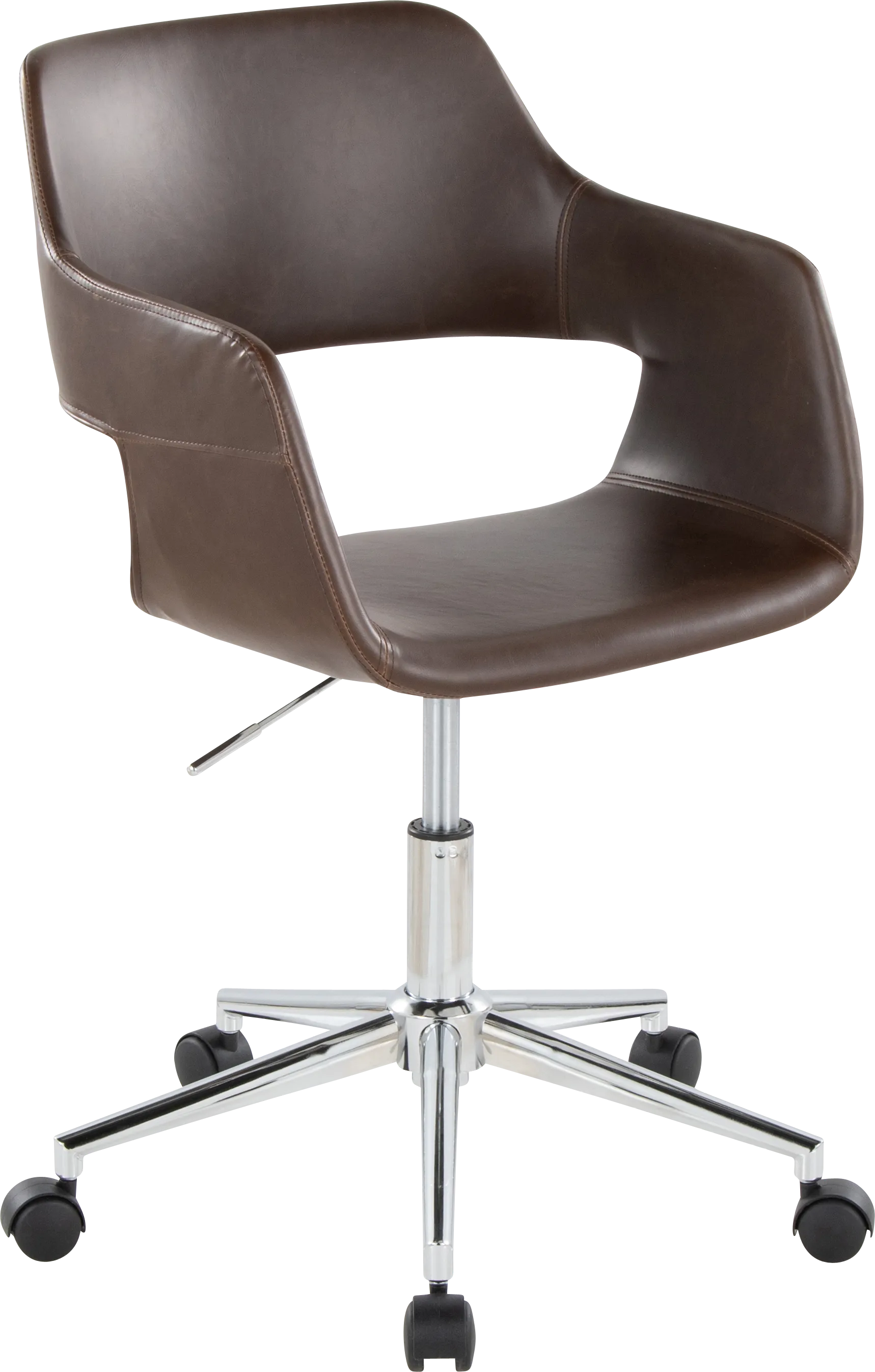 Whisp III Dark Brown Desk Chair - Image 1