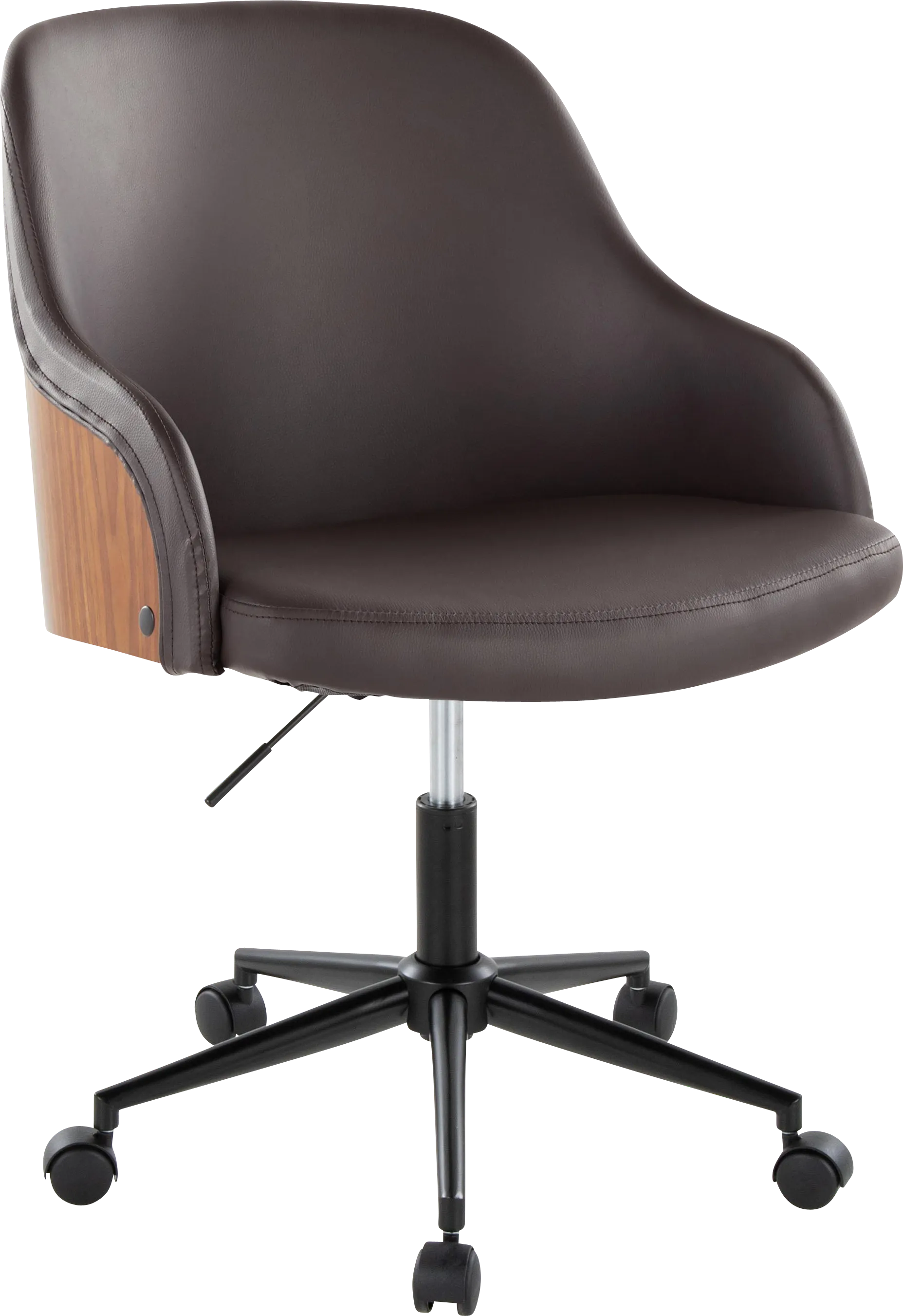 Bryta IV Brown Desk Chair - Thumbnail - Image 1