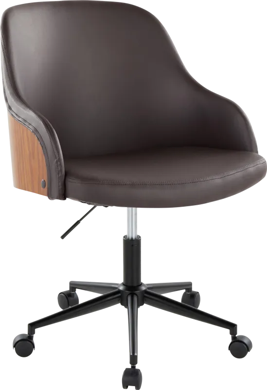 Bryta IV Brown Desk Chair