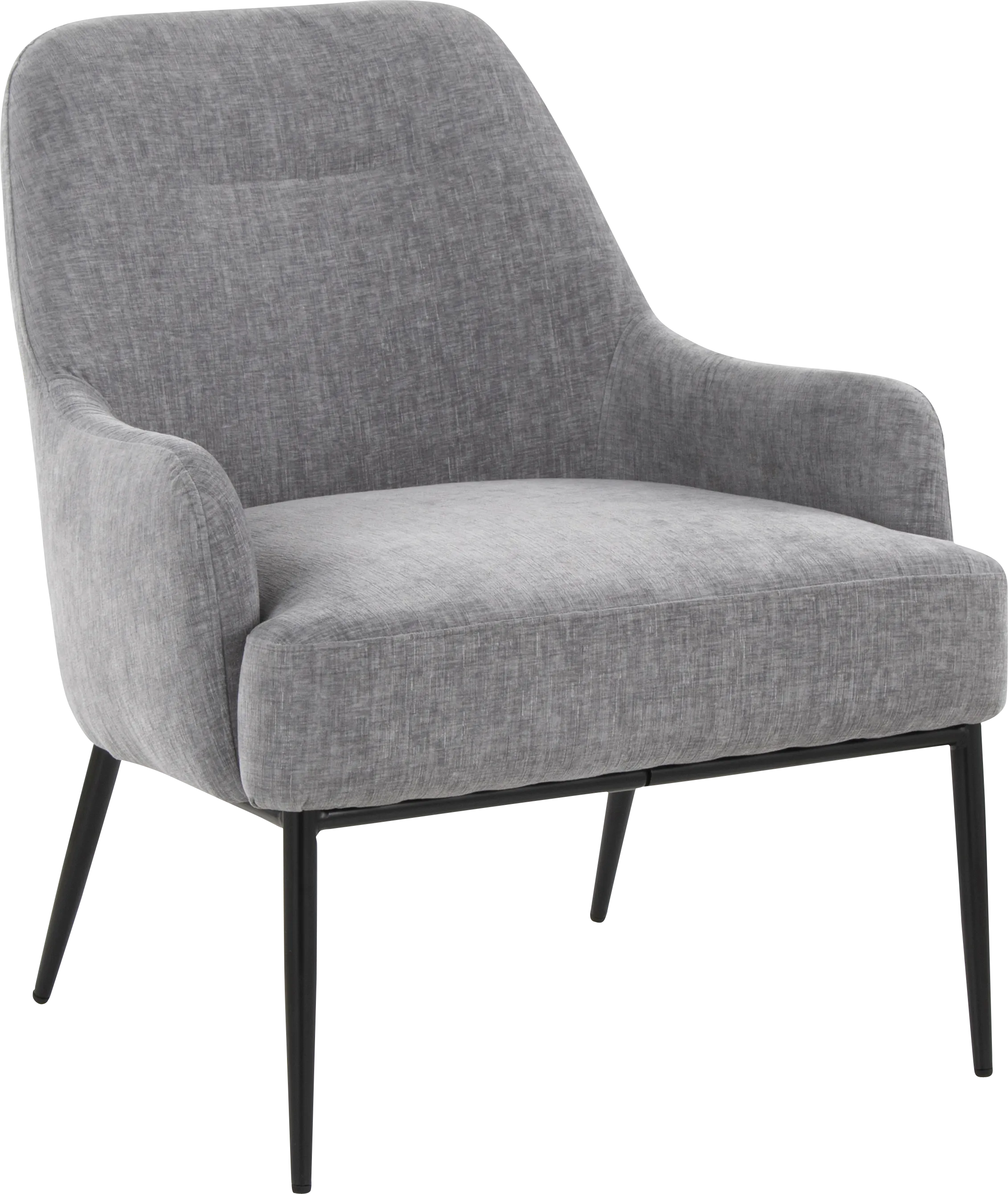 Emil Gray Accent Chair - Thumbnail - Image 1
