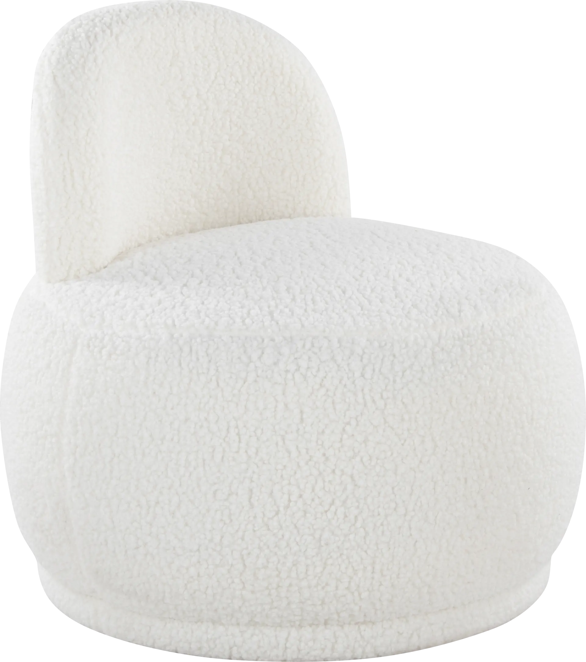 Suska White Accent Chair