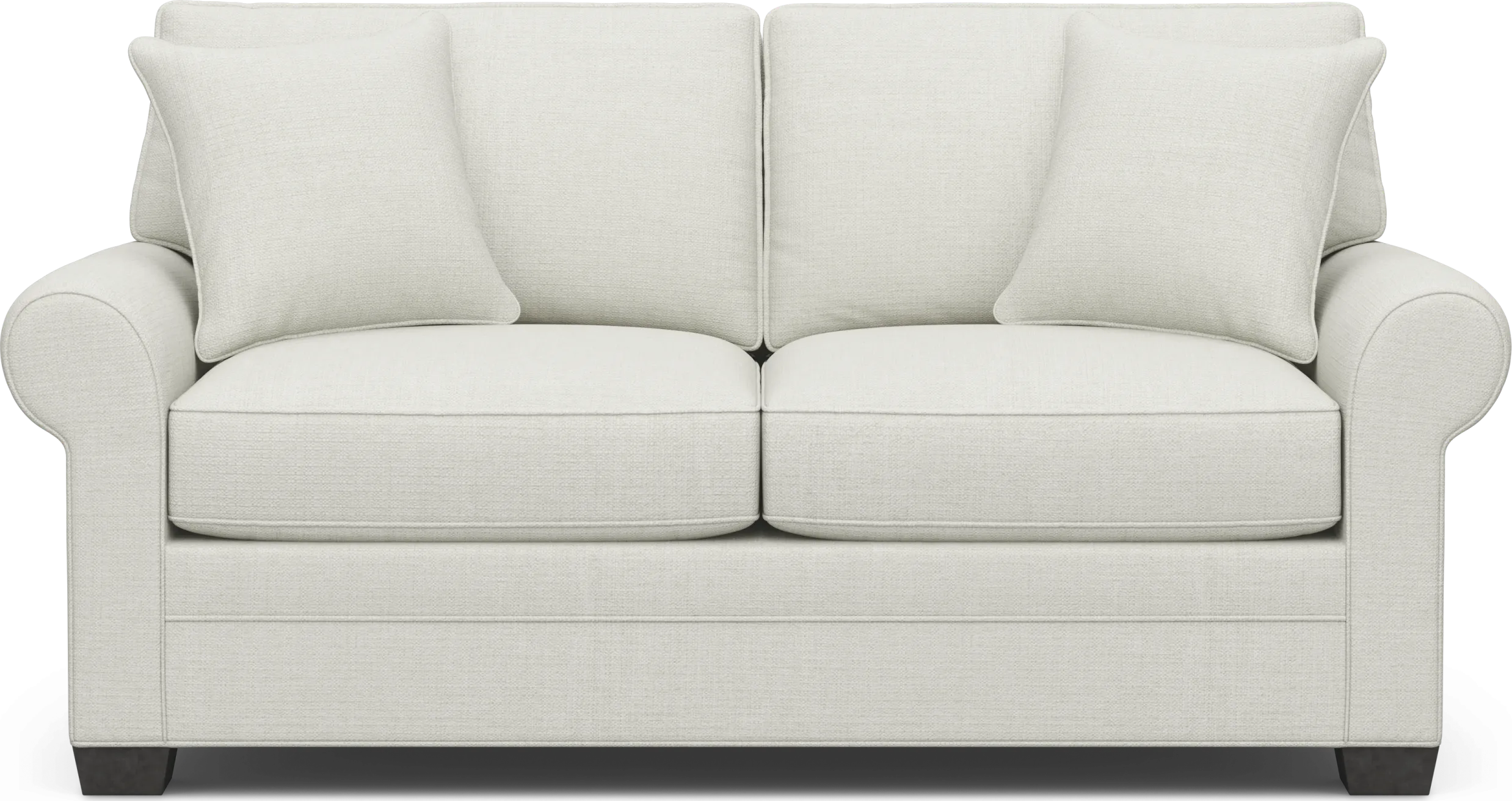 Bellingham Off-White Textured Loveseat - Thumbnail - Image 1