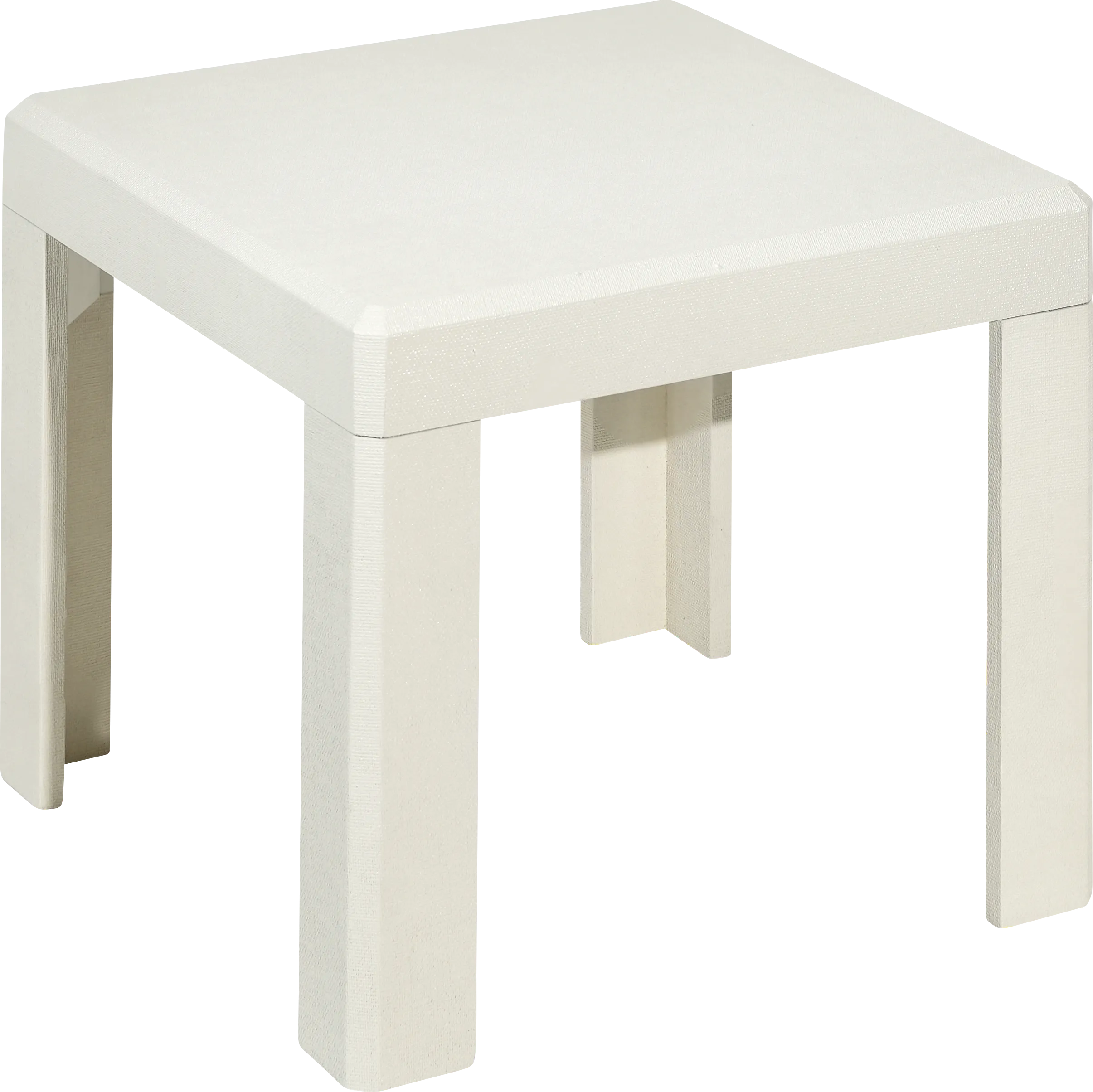 Nahaz White End Table - Thumbnail - Image 1