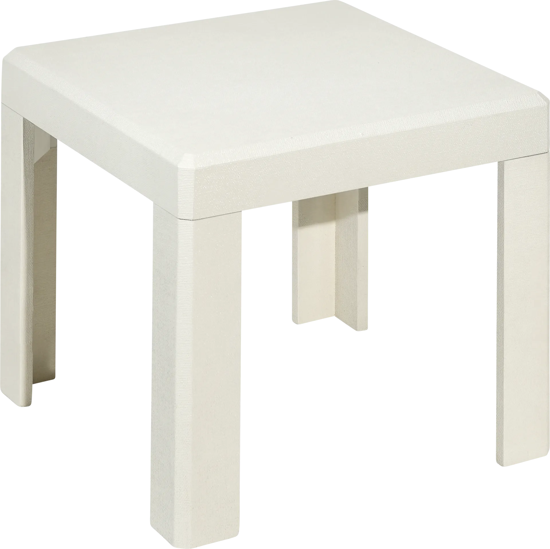 Nahaz White End Table - Image 1