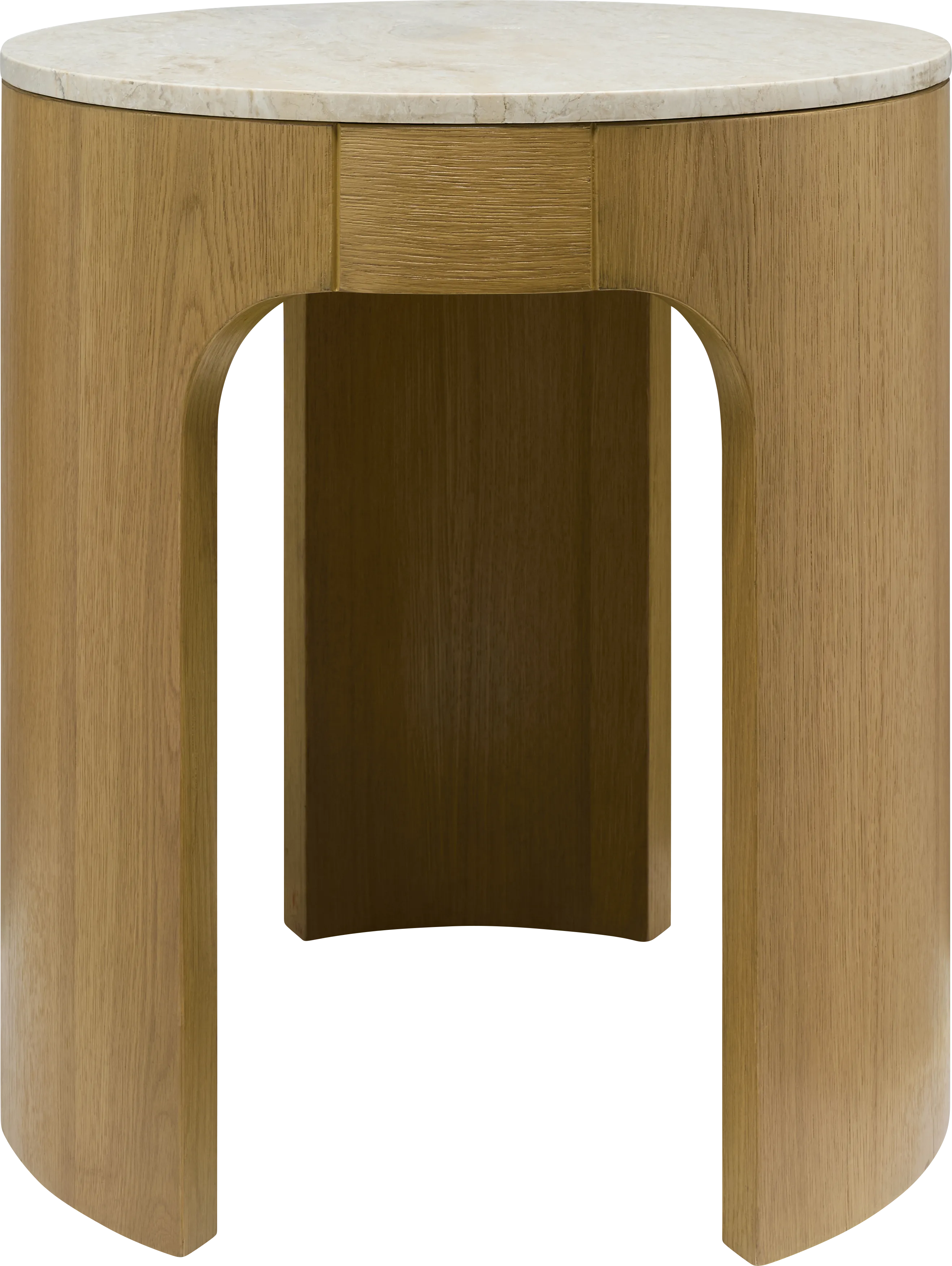 Tuslen White/Brown End Table