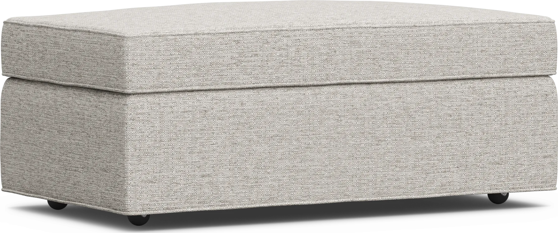 Bellingham Mushroom Textured Chenille Storage Ottoman - Thumbnail - Image 1