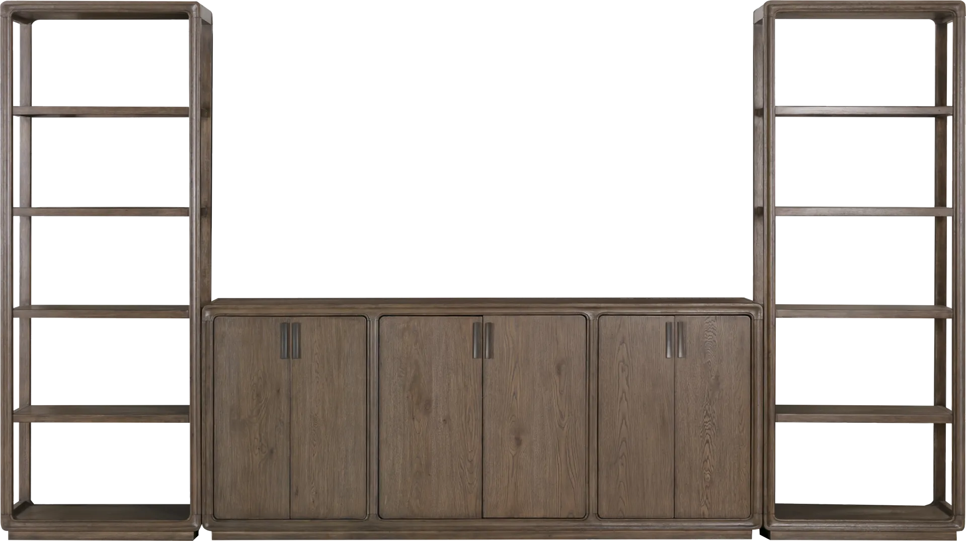 Danan Brown 3 Pc Wall Unit With 84 in. Console - Image 1