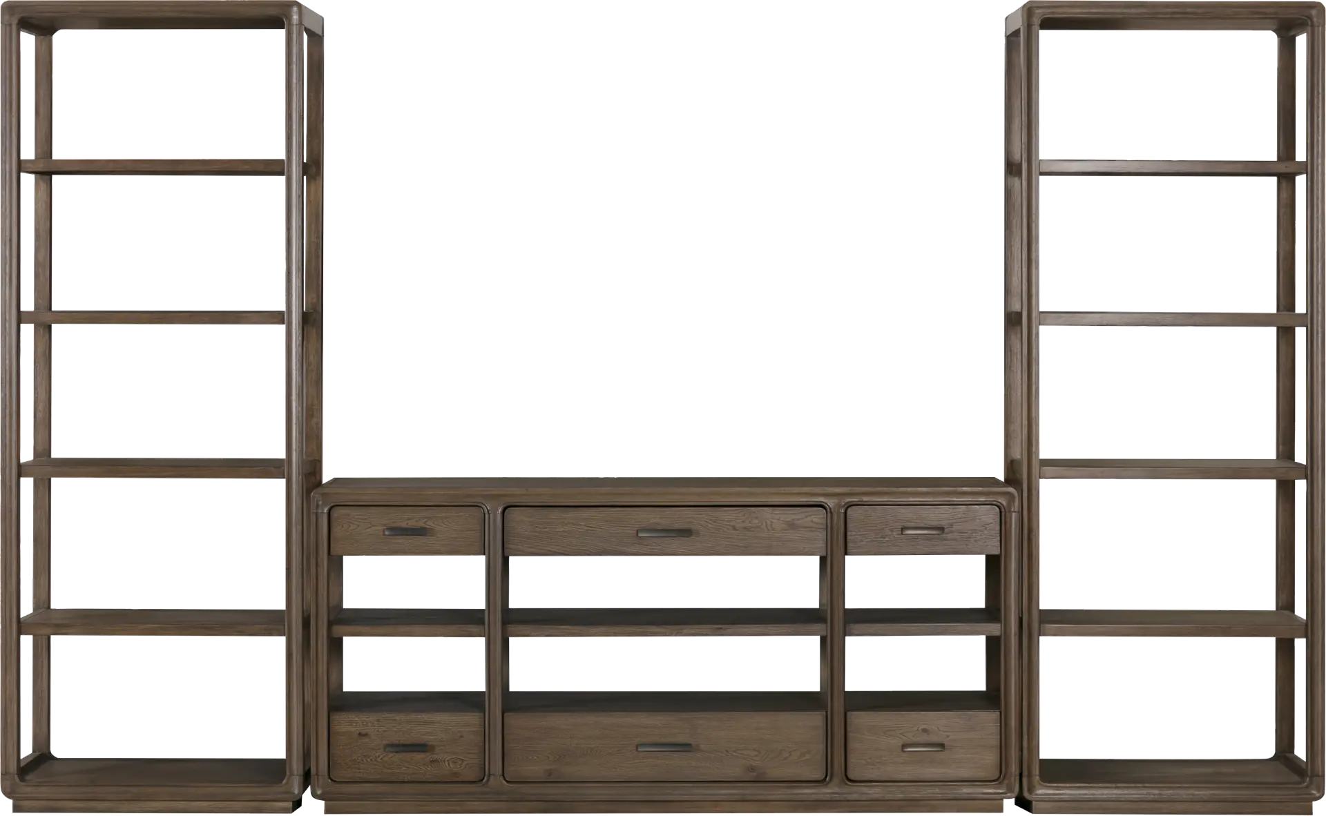 Danan Brown 3 Pc Wall Unit With 70 in. Console