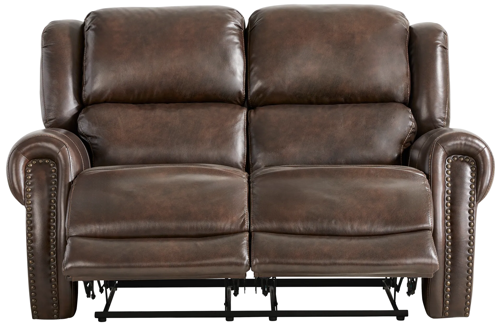 brown reclining loveseat