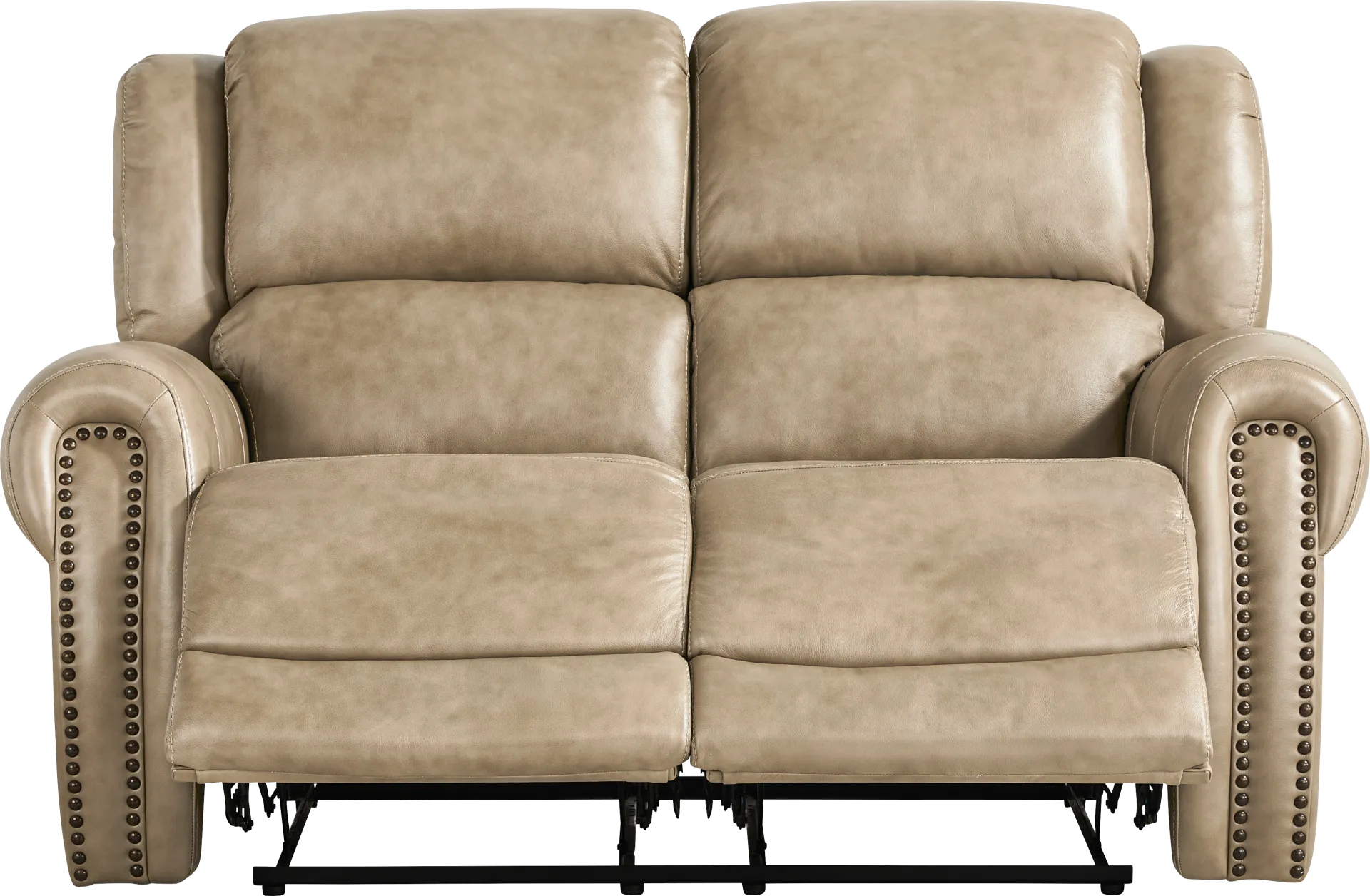 Churchill Taupe Reclining Loveseat - Image 1
