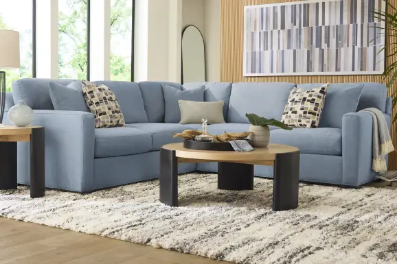 Harmonie Blue 2 Pc Sectional