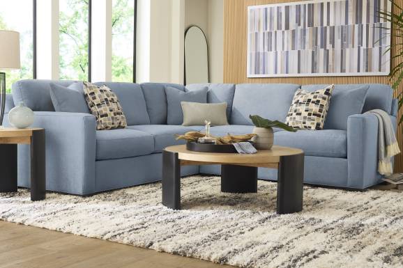 Harmonie Blue 2 Pc Sectional